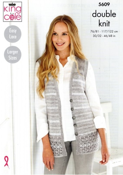 Long knitted waistcoat clearance ladies